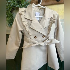 TAHARI GIRLS YOUTH 5T light weight dress coat / rain coat NEW PERFECT CONDITION